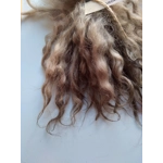 Light Ash Brown wavy wool locks, Light Ash Brown wavy wool locks,