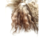 Light Ash Brown wavy wool locks, Light Ash Brown wavy wool locks,