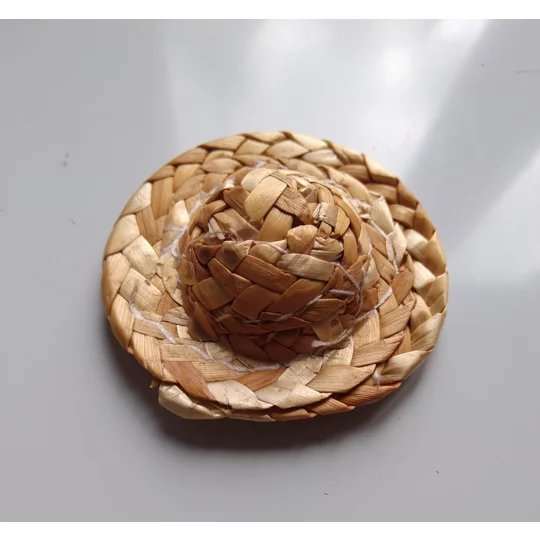 miniature straw bonnet / hat 4cm