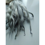 Silvery blue curly wool locks, 10g