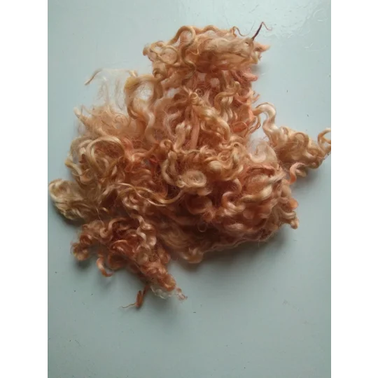 4 colour curly wool box for felting, fibre arts and doll hair