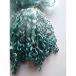 Ocean blue green curly wool locks, 28g 14g or 7g