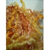 orange and yellow curly wool and wool locks, 10g, 6 breed mix