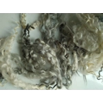 cream white and silver curly wool and wool locks, 10g, mixed breeds curly and wavy locks cream white and silver curly wool and wool locks, 10g, mixed breeds curly and wavy locks