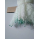 Spearmint Ice dip crimped mini wool locks