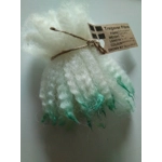 Spearmint Ice dip crimped mini wool locks