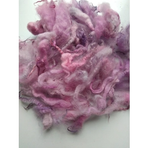 Pink and purple perendale wool and locks 10g