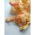 yellow orange and red perendale wool and locks 10g