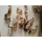 brown mixed tones curly wool, 10g whitefaced dartmoor