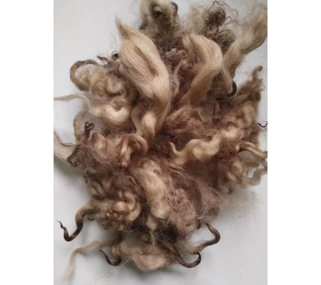 Chocolate mix curly wool, 10g