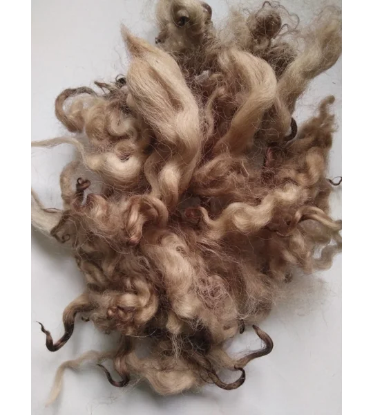 Chocolate mix curly wool, 10g