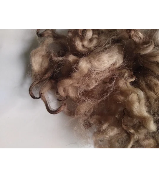 Chocolate mix curly wool, 10g