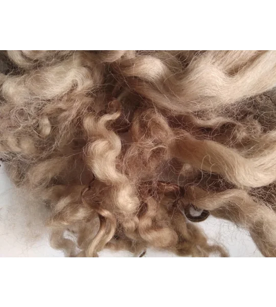 Chocolate mix curly wool, 10g