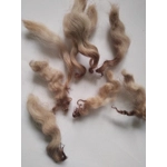 Chocolate mix curly wool, 10g