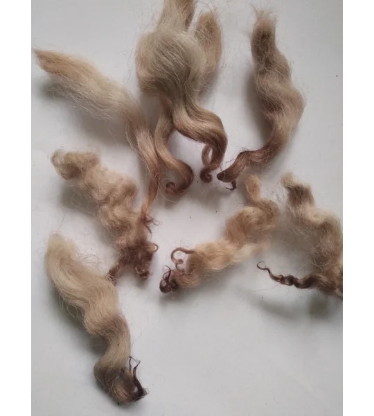 Chocolate mix curly wool, 10g