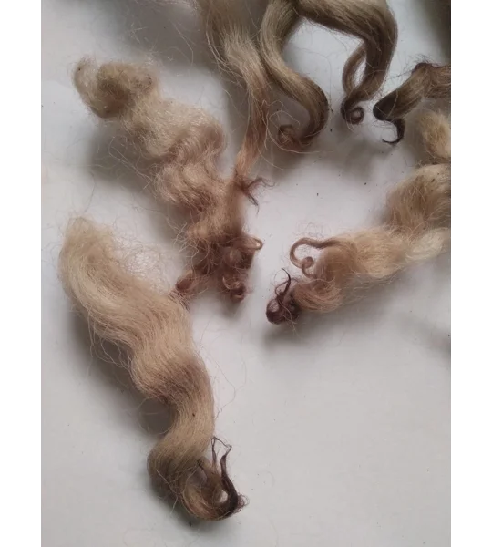 Chocolate mix curly wool, 10g