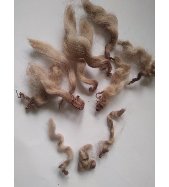 Chocolate mix curly wool, 10g