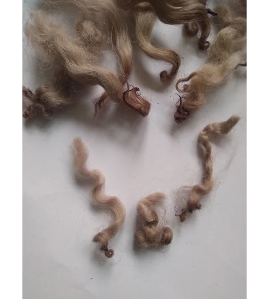 Chocolate mix curly wool, 10g