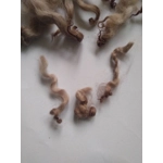 Chocolate mix curly wool, 10g