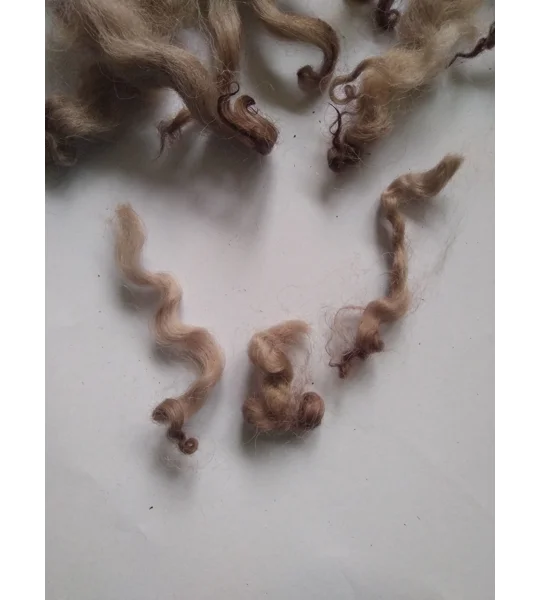 Chocolate mix curly wool, 10g