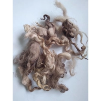 mocha (coffee/chocolate) loose curly wool 10g