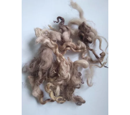 mocha (coffee/chocolate) loose curly wool 10g