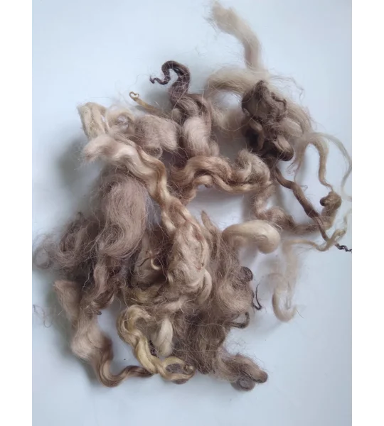 mocha (coffee/chocolate) loose curly wool 10g