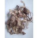 mocha (coffee/chocolate) loose curly wool 10g