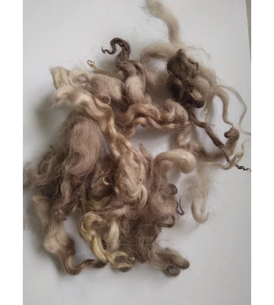 mocha (coffee/chocolate) loose curly wool 10g