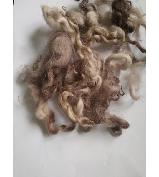 mocha (coffee/chocolate) loose curly wool 10g