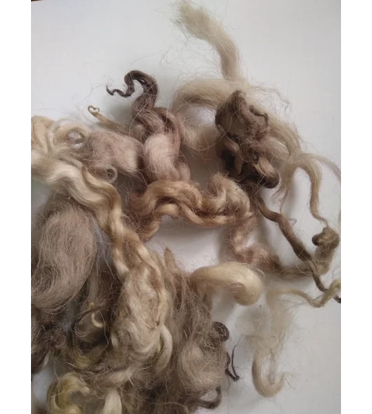 mocha (coffee/chocolate) loose curly wool 10g