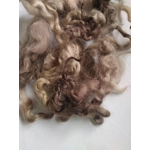 mocha (coffee/chocolate) loose curly wool 10g