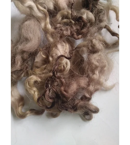 mocha (coffee/chocolate) loose curly wool 10g