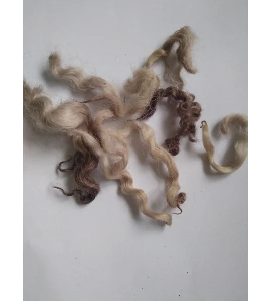 mocha (coffee/chocolate) loose curly wool 10g