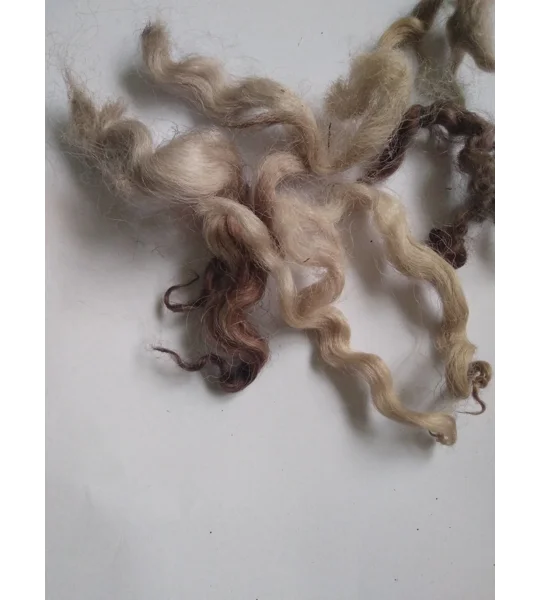 mocha (coffee/chocolate) loose curly wool 10g