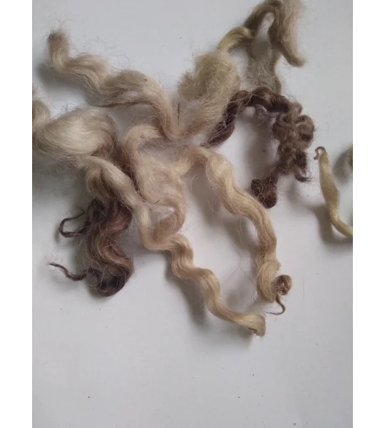 mocha (coffee/chocolate) loose curly wool 10g