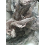pink and grey perendale wool and locks 10g