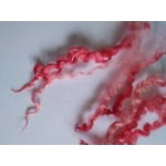 red and pink teeswater wool and locks 10g