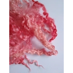 red and pink teeswater wool and locks 10g