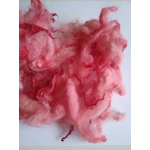 red pink perendale lamb wool and locks 10g