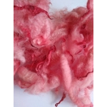 red pink perendale lamb wool and locks 10g