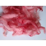 red pink perendale lamb wool and locks 10g