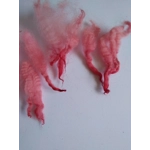 red pink perendale lamb wool and locks 10g