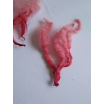 red pink perendale lamb wool and locks 10g