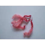 red pink perendale lamb wool and locks 10g