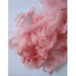 light rose pink perendale lamb wool and locks 10g