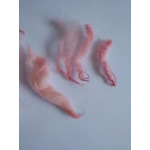 light rose pink perendale lamb wool and locks 10g