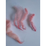 light rose pink perendale lamb wool and locks 10g