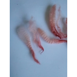 clay pink red orange perendale lamb wool and locks 10g