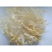 Cornish Sand pale yellow teeswater wool and locks 10g